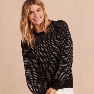 Summersalt Cashmere Blend Sweater - Black and White